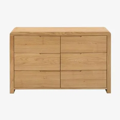 Downtown Julian Bowen Curve 6 Drawer Wide Chest