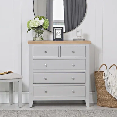 Downtown Easton 2 Over 3 Chest of Drawers - Grey