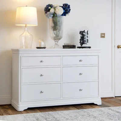 Downtown Sutton 6 Drawer Chest - White