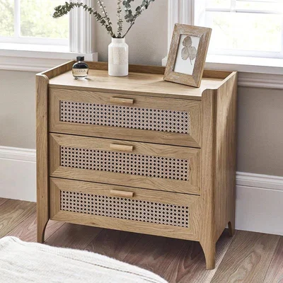 Downtown Julian Bowen Sydney 3 Drawer Chest In LightWood