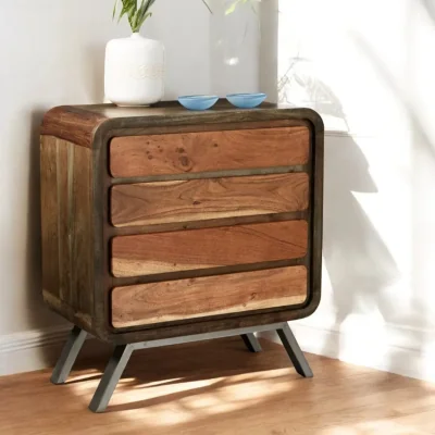 OAT Home Adare Wide Wooden Chest of 4 Drawers