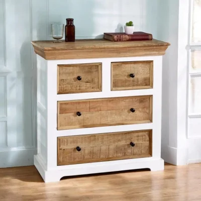 OAT Home Doonbeg Wooden Chest of 4 Drawers