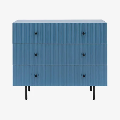 Perch and Parrow Ridge Chest of Drawers in Blue