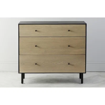 Perch and Parrow Joss Oak Chest of Three Drawers