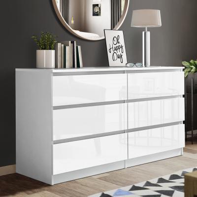The Range Fairfield Gloss White Facing Chest of Draws - Gloss White / 6