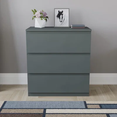 The Range Denver 3 Drawer Chest - Jasper Green