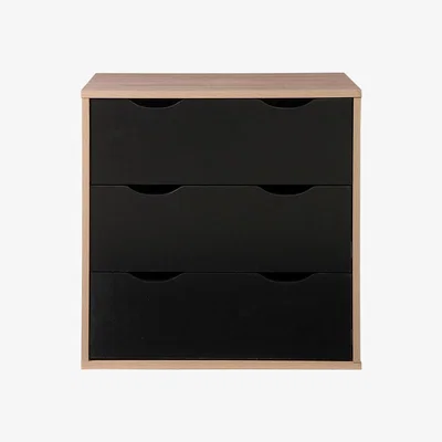 The Range Alton 3 Drawer Chest - Black
