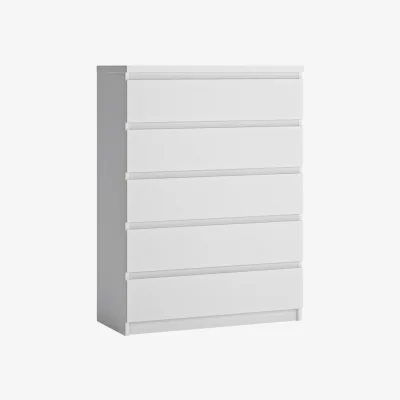 The Range Fribo Chest Of 5 Drawers in Alpine White - Alpine White