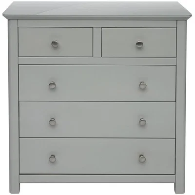 The Range Elgin 2+3 Drawer Chest With Glass Top