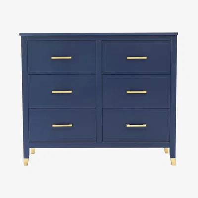 The Range Palazzi Chest with 6 Drawers - Navy