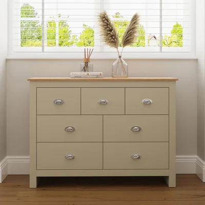 The Range Lancaster 7 Drawer Chest - Cream