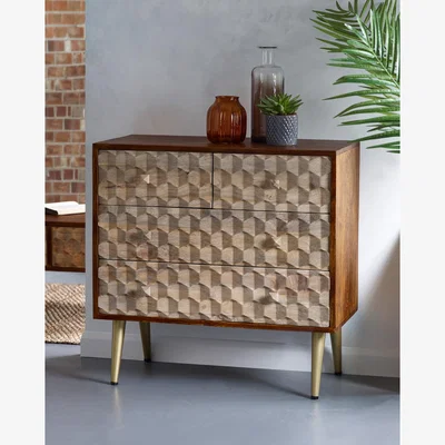 The Range Edison 4 Drawer Chest - Brown