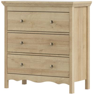 The Range Jonas & James Lina Chest of 3 Drawers - Riviera Oak