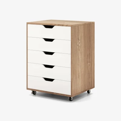The Range Wheeled Lockable 5-Drawer Dresser