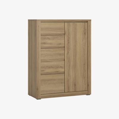 The Range Hobby 1-Door 5-Drawer Cabinet - Oak