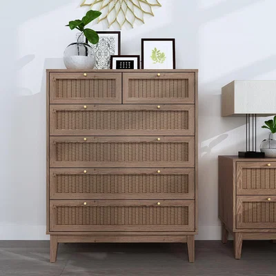 The Range Bordeaux 6-Drawer Chest - Oak