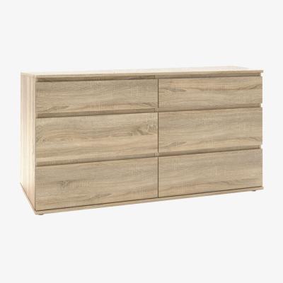 The Range Nova Wide Chest of 6 Drawers - Oak