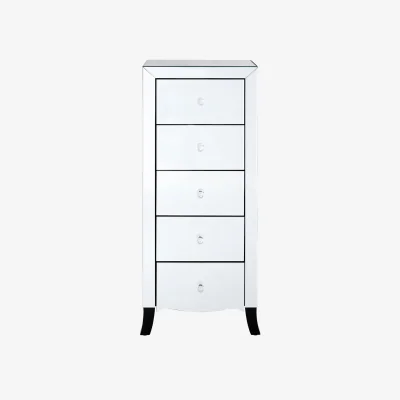 The Range Graciela Chest of 5 Drawer With Mirror Frame