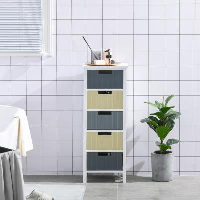 The Range Chest of Drawers Storage Side Cabinet - Multi-Colored