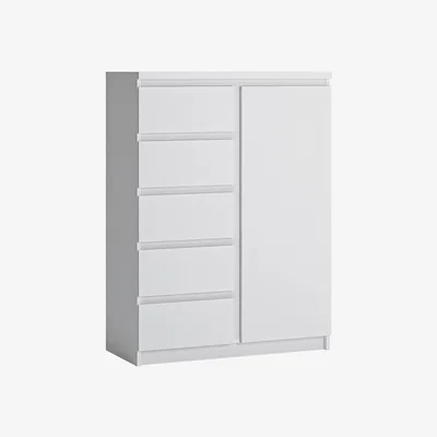 The Range Fribo 1-Door 5-Drawer Cabinet - White