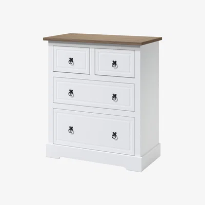 The Range Corona 2 plus 2 White Chest Waxed Mexican Pine Top - White