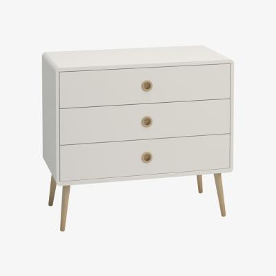 The Range Steens Softline 3 Drawer Wide Chest - White