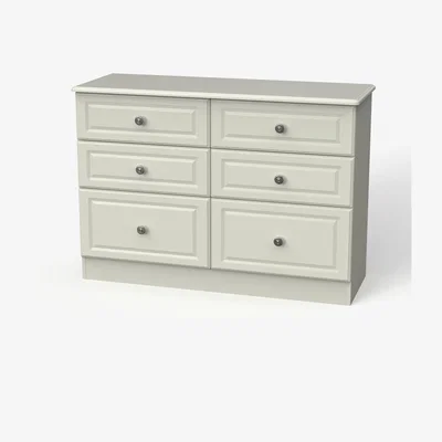 The Range Pembroke Ready Assembled 6 Drawer Midi Chest - Kashmir Matt