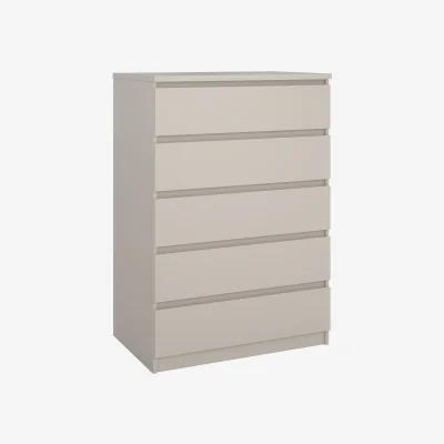 The Range Naia Chest of 5 drawers in Cashmere Jackson Hickory - Cashmere