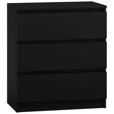 The Range Carlton 3 Drawer Chest Matt - Black