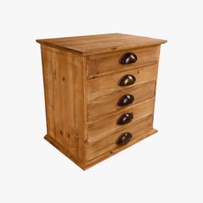The Range Solid Wood Trinket With 5 Drawers - Brown