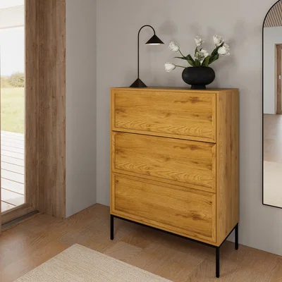 The Range Palmdale 3 Drawer Chest in Wild Oak - Wild Oak