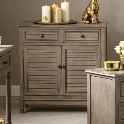 The Range Wooden 2 Drawer 2 Door Unit - Natural