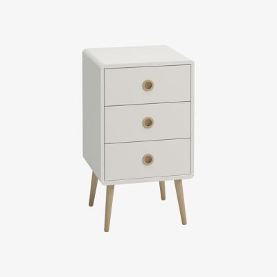 The Range Steens Softline Three Drawer Chest - White
