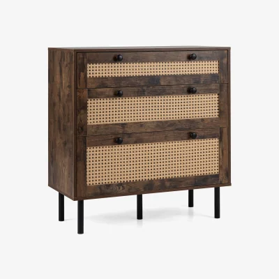 The Range Boho Rattan Modern Chest of Drawers