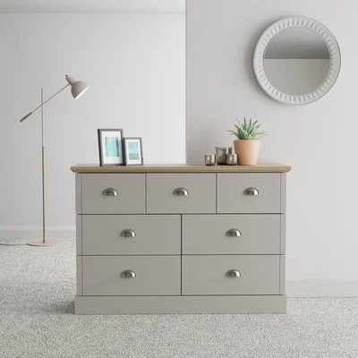 The Range Kendal 7 Drawer Chest - Grey