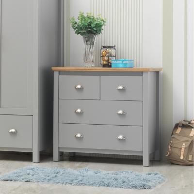The Range Eaton 4 Drawer Chest - Grey