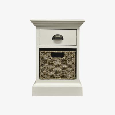 The Range Drawer Unit With Wicker Backets - Antique White - 1