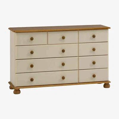 The Range Richmond 2+3+4 Drawer Chest - Cream - Cream and Pine