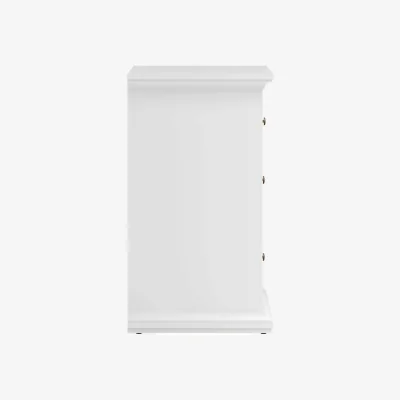 The Range Wyld Haus Osaka Farmhouse 4-Drawer White Gloss Wooden Chest - White