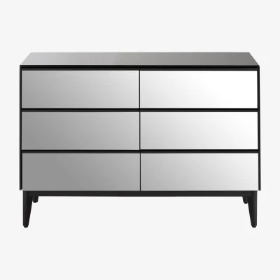 The Range Rovigo 6 Drawer Chest - Black