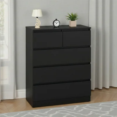 The Range Malvern 3 plus 2 Drawer Chest  Black  - Black