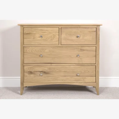 The Range Edward Hopper 2 over 2 Chest of Drawers - Golden Oak