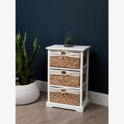 The Range Ashby 3 Seagrass Drawer Chest.