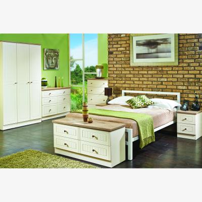 The Range Vienna Ready Assembled 4 Drawer Chest - Cream Ash & Bardolino Oak