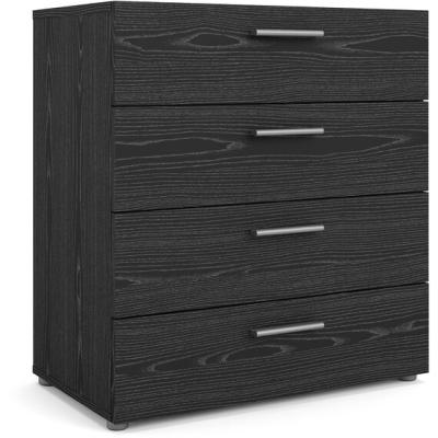 The Range Pepe Chest of Four Drawers - Wooden Black