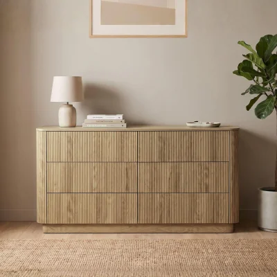 The Range Winthorpe 6 Drawer Oak Chest - Oak effect