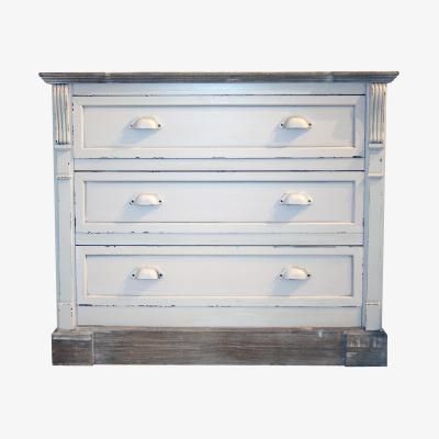 The Range Shabby Chic Chest of 3 Drawers White Bedroom Furniture - White