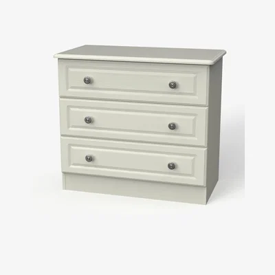 The Range Pembroke Ready Assembled 3 Drawer Chest - Kashmir Matt