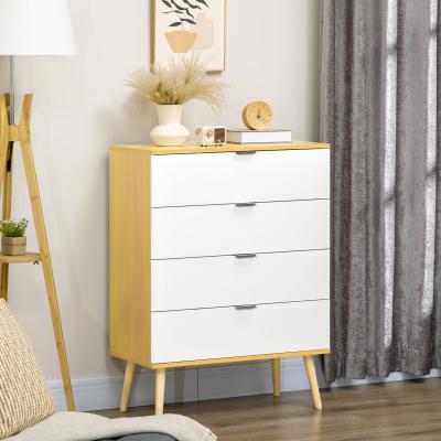 The Range Chest of Drawers 4-Drawer Storage Organiser Unit - White