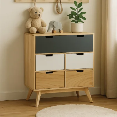The Range Watson Tri Colour Chest of Five Drawers
